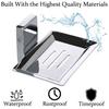 BLEQYS Set of 1 Stainless Steel soap Box soap Dish with Strong Power Flexible Sticker (SS SOAP Holder-Set-1) view 4
