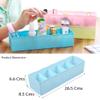 FLIPZON Multipurpose Plastic Storage Drawer Socks Undergarments Organizer, Stackable Drawer/Wardrobe Organiser Rack/For Ties/Jewellery And More (Small, 6 Pieces, Multicolour, 26.5 x 8.5 x 6.6 cm) view 2