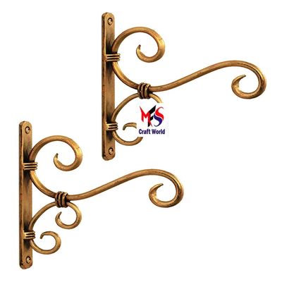 MFS Craft World Antique Wall Hooks for Hanging  Decorative Metal Hooks for Wall | Vintage Iron Hook for Hanger, Key Holder, Coat, Hat, Planter, Towel (Set of 2)