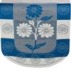 Castiqa Luxurious Cotton Floral, Abstract Design 3 Seater Sofa Cover Set (Blue, W x H: 69 x 178 cm) view 3