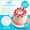 HANKANG 6 Pcs Cake Decorating Kit, 11 Inch Rotating Cake Turntable, Pink, Round view 3
