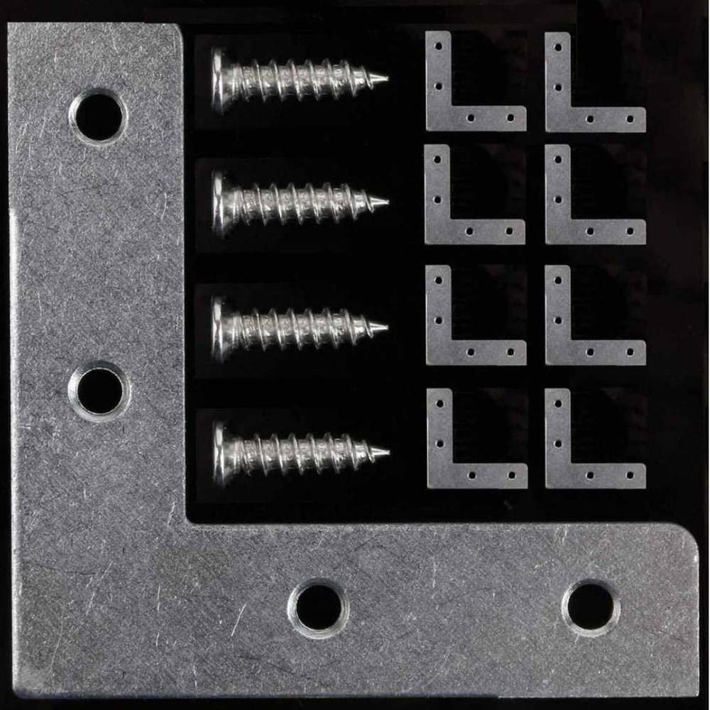 DIY Crafts Design No # 3, Pack of 8 Pcs, Flat Metal Corner Braces 2 5 Joining Fixing A (Design No # 3, Pack of 8 Pcs)