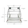 AARBOX Chakla Belan and Tawa Stand for Kitchen - 100% Rust Free Stainless Steel Rolling Pin Board Holder Wall Mount Stand 4 in1 Holder Kitchen Rack Organiser Stand, Hanging Shelves view 3