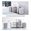 ZIZLY Toothbrush Holder Stainless Steel Toothpaste Holder Wall Mounted for Bathroom Storage, Kitchen Storage Shelf Rack Organizer view 2