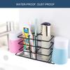 ZIZLY Toothbrush Holder Stainless Steel Toothpaste Holder Wall Mounted for Bathroom Storage, Kitchen Storage Shelf Rack Organizer view 3