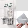 ZIZLY Sink Caddy Organizer Metal Iron Sponge Holder Drain Rack Basket for Kitchen Brush Soap Dish-Washing Liquid, Towel Rack, Shampoo, Cosmetic Bottle Stand (Black) view 3
