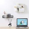 ZIZLY Punch-Free Multipurpose Kitchen Bathroom Wall Holder Metal Shelf Storage with Strong Magic Sticker view 3