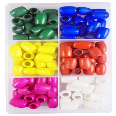 Eshoppee 17 mm 150 gm Multicolor Plastic Beads for Jewellery Making, Art and Crafts Work, Necklace Bracelet Earring Key Chain Making DIY Kit