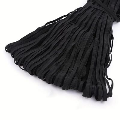 Venus Aqua 6mm Color Elastic for Mask Making/Sewing 1/4 Inch Elastic Band Mask Rope Elastic Cord for Sewing Crafting for Adult Craft DIY (C-4-200MTR, Black)