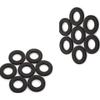 DIY Crafts Design No # 3, Pack of 20 Pcs, Repair Grade 20 Pcs Flat Washers Carbon Steel Black Oxide M3M4M5 (Design No # 3, Pack of 20 Pcs) view 1