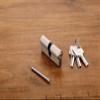HARMONUS Premium Brass Made Mortise Cylinder Lock 60 mm with Smart Computer Key 3 Brass (Both Side Key) - 1-Piece view 1