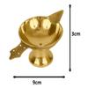 De-Ultimate Pack of 5 Pcs Pure Brass ( No 1 ) Laxmi Deepak Pital Diya /Deepak for Arti view 2