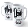 Feeling Hub When god Made mom dad he gave me The Best Printed Ceramic Coffee Mug for Birthday Anniversary Gift Mug Capacity 300 ml Combo Pack view 1