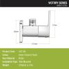 LIPKA Victory Angle Cock Brass Faucet with Flange for Attachment of Hand Shower, Health Faucet & Geyser Pipes | Chrome Finish Faucet/Tap view 2