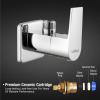LIPKA Victory Angle Cock Brass Faucet with Flange for Attachment of Hand Shower, Health Faucet & Geyser Pipes | Chrome Finish Faucet/Tap view 3