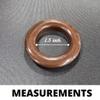 FAPBADRI Curtain Eyelet Rings with Flexi Lock, Suitable for Any 1 inch Curtain Rod - Brown Colour - 50 Pieces view 3