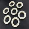 FAPBADRI Curtain Eyelet Rings with Flexi Lock, Suitable for Any 1 inch Curtain Rod - Pearl Colour - 50 Pieces view 1