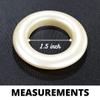 FAPBADRI Curtain Eyelet Rings with Flexi Lock, Suitable for Any 1 inch Curtain Rod - Pearl Colour - 50 Pieces view 2