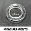 FAPBADRI Curtain Eyelet Rings with Flexi Lock, Suitable for Any 1 inch Curtain Rod - Transparent Colour - 50 Pieces view 2