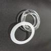 FAPBADRI Curtain Eyelet Rings with Flexi Lock, Suitable for Any 1 inch Curtain Rod - Transparent Colour - 50 Pieces view 3