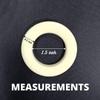 FAPBADRI Curtain Eyelet Rings with Flexi Lock, Suitable for Any 1 inch Curtain Rod - Ivory Colour - 50 Pieces view 2