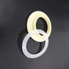FAPBADRI Curtain Eyelet Rings with Flexi Lock, Suitable for Any 1 inch Curtain Rod - Ivory Colour - 50 Pieces view 3