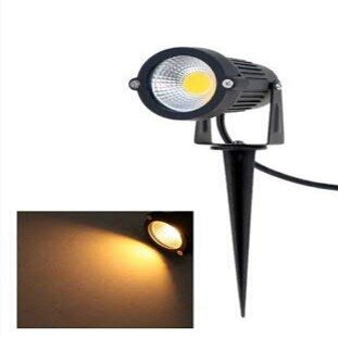 Improvhome 5-Watt IP65 Aluminium Body Electric Landscape Waterproof Outdoor Garden Spike LED Spotlight (Yellow)