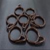 FAPBADRI Plastic Curtain Rings for Windows Curtains, Door Curtains, Bathroom Curtains and Other Multipurpose Usage - Colour: Brown - 100 Pieces view 1