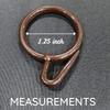 FAPBADRI Plastic Curtain Rings for Windows Curtains, Door Curtains, Bathroom Curtains and Other Multipurpose Usage - Colour: Brown - 100 Pieces view 2