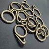 FAPBADRI Plastic Curtain Rings for Windows Curtains, Door Curtains, Bathroom Curtains and Other Multipurpose Usage - Colour: Antique Gold - 100 Pieces view 1