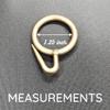FAPBADRI Plastic Curtain Rings for Windows Curtains, Door Curtains, Bathroom Curtains and Other Multipurpose Usage - Colour: Antique Gold - 100 Pieces view 3
