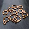FAPBADRI Plastic Curtain Rings for Windows Curtains, Door Curtains, Bathroom Curtains and Other Multipurpose Usage - Colour: Copper - 100 Pieces view 1