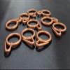 FAPBADRI Plastic Curtain Rings for Windows Curtains, Door Curtains, Bathroom Curtains and Other Multipurpose Usage - Colour: Copper - 100 Pieces view 4