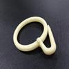 FAPBADRI Plastic Curtain Rings for Windows Curtains, Door Curtains, Bathroom Curtains and Other Multipurpose Usage - Colour: Ivory - 100 Pieces view 4
