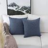 Khooti Jute Cushion Cover | 26x26 Inch | Navy Blue | Set of 1 | Throw Pillow Cover for Couches, Chairs, Sofas, Beds, Coffee Tables, Living Rooms, Bedrooms, Modern Boho Design view 4