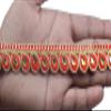 GOELX Kundan Stone Colorful Leaf Buta Flower Colorful Lace and Border Material 9.2 Yards / 8.5 Mtr for Duapatta, Lehenga, Saree, Palazzo, Anarkali Suits (Width : 2cm) (Red) view 1