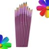 DEZIINE 12 PCS Round Different Size Artist Fine Nylon Hair Paint Brush Set for Watercolor Acrylic Oil Painting Brushes Drawing Art Supplies Size: 1-12 view 1