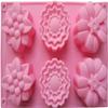TREXEE Silicone Mold 3D Flower Shape Muffin Mould Non Stick Flexible Bakeware Chocolate Cupcake Mould Candy Ice Mould DIY Baking Tray Soap Mould Cake Mould view 1