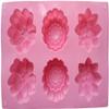 TREXEE Silicone Mold 3D Flower Shape Muffin Mould Non Stick Flexible Bakeware Chocolate Cupcake Mould Candy Ice Mould DIY Baking Tray Soap Mould Cake Mould view 2