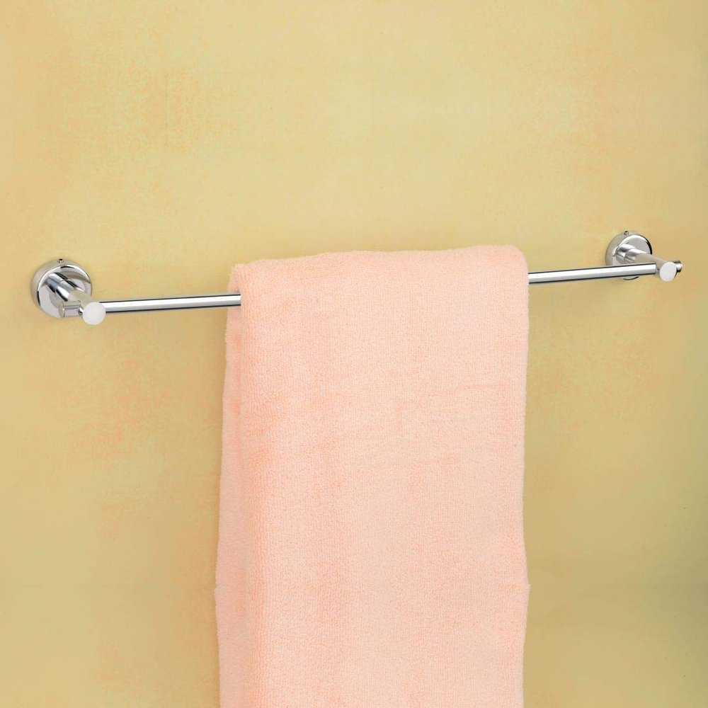 GLOXY Wall Mounted Stainless Steel Towel Rod for Bathroom, Towel Racks, Towel Bar Rail, Bathroom Hanger, Towel Stand, Bathroom Accessories and Fittings -(24 Inch)