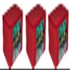 Sunesh Creation Pack of 3 Red with White Polka Dots Print Clothes/Lehenga/Saree Cover Bag with Zip Closure for Storage and Gift Purpose (41x33x23cm) view 1