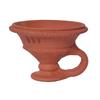 Sajan Creation Art Clay Diya/Dhoop Dan with Handle (Peach) - (Set of 2 Piece) view 2