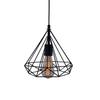 SL Light Hanging Ceiling Pendant Light, Black, Cage view 1