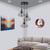 SL Light Hanging Ceiling Pendant Light, Black, Cage view 4