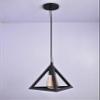 SL Light Nest Cage Shape Modern Hanging Pendant Ceiling Lights for Living Room Home Kitchen Office Restaurant (Black, Bulb Not Included) view 1