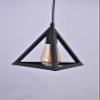 SL Light Nest Cage Shape Modern Hanging Pendant Ceiling Lights for Living Room Home Kitchen Office Restaurant (Black, Bulb Not Included) view 4