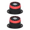 iota RBS116 ABS DC 12V Siren Sound for Home Security, Automation, Lift and Escalator Sounds Alarm System, 110 dB (Medium, Red) - Pack of 2 view 1