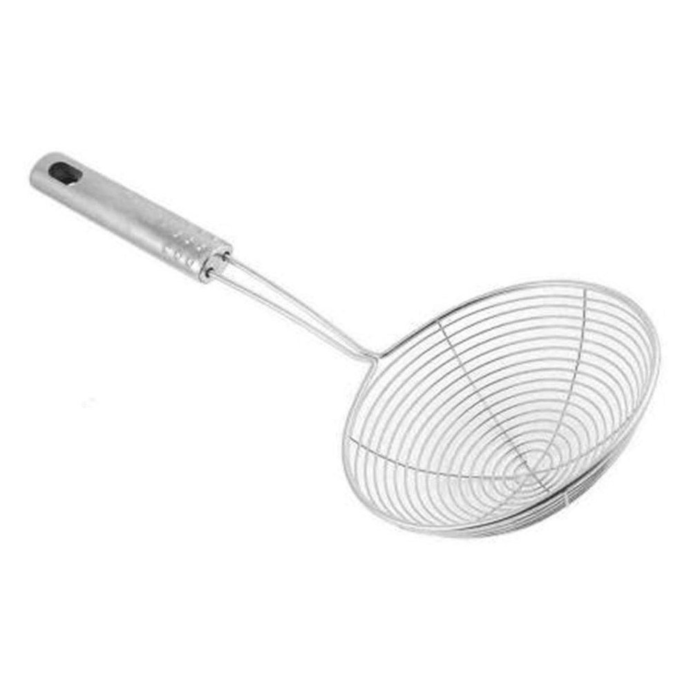 Abee Deep Frying Stainless Steel Spatula Jhara Deep Fryer (Pack of 3)(Size 18,20,22 cms)