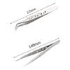 Axtella Set of 2 Anti-Static Stainless Steel Tweezers- Straight & Curved Tips With Set of 3 Metal Opener for Dissambling Tools and Gadgets view 3