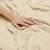 BEVI - Home Super Solid 144 TC 100% Microfiber Premium Bedsheet (Ivory, Without Pillow Double Bed) view 1